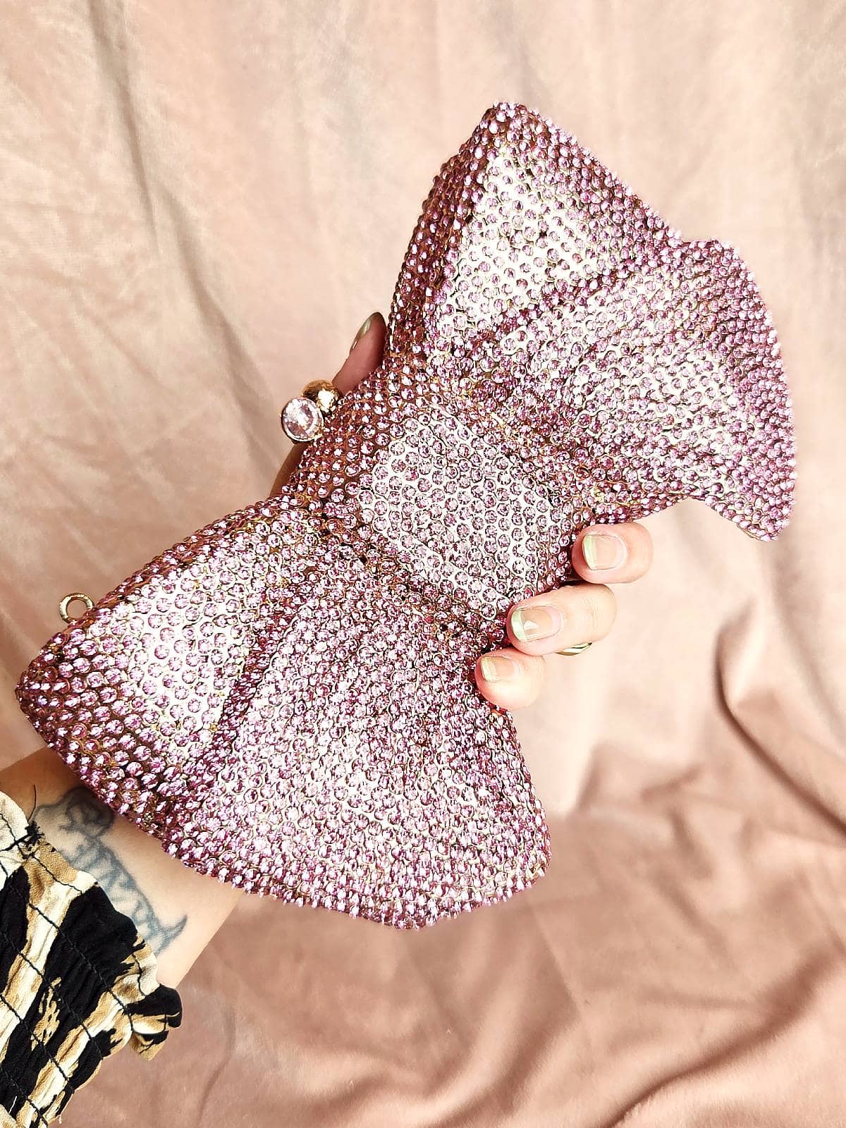 clutch simili sløjfe - i hånd