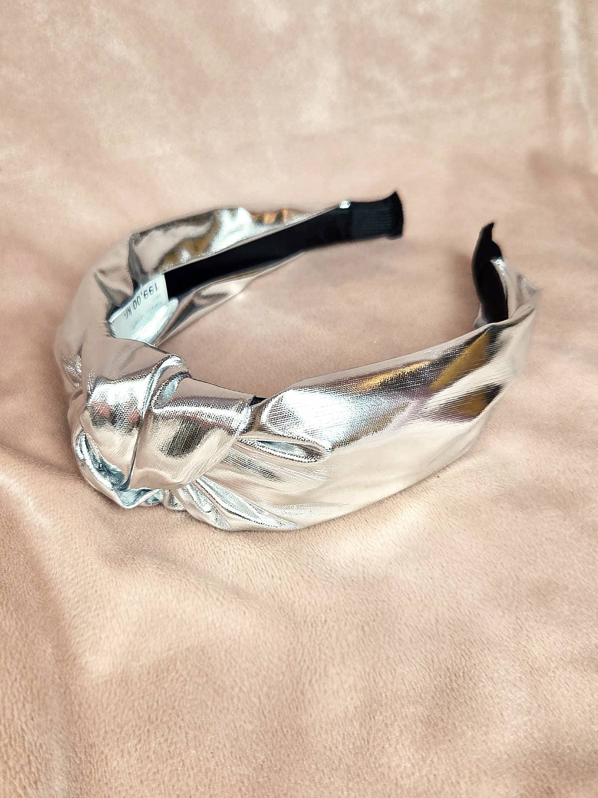 hårbøjle metallic sølv - liggende