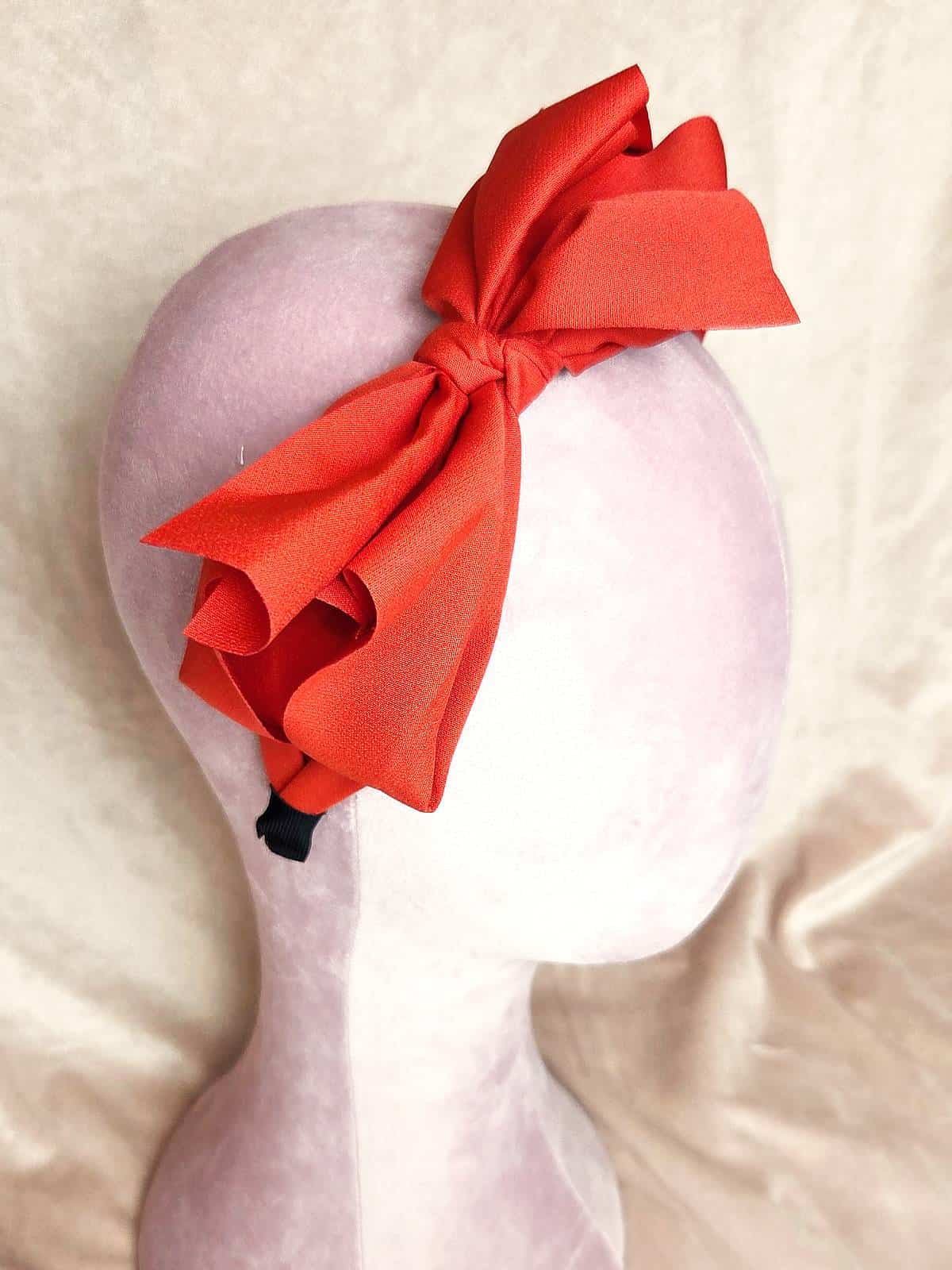 hårbøjle sløjfe rød