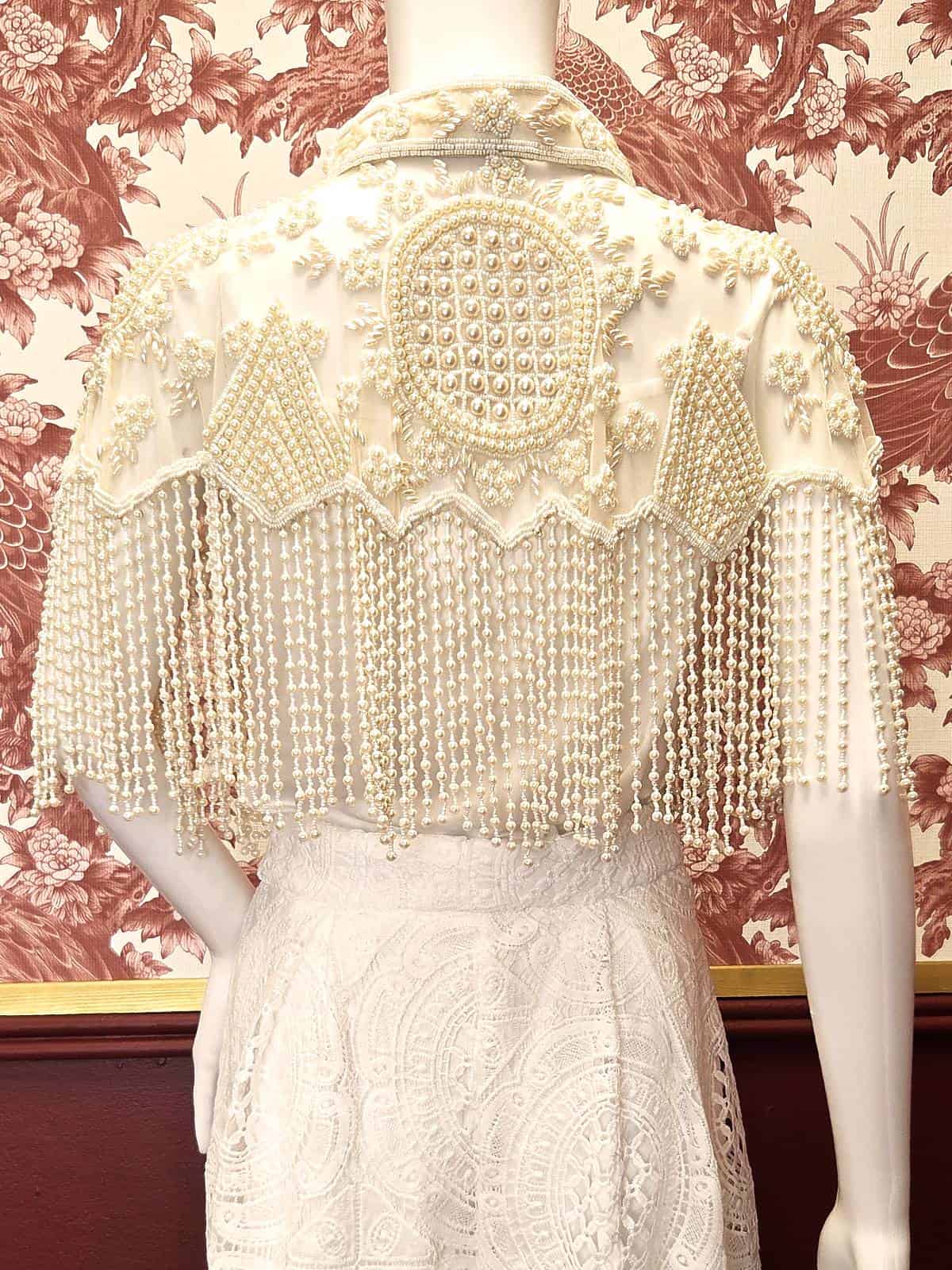 perlekappe hvid barok