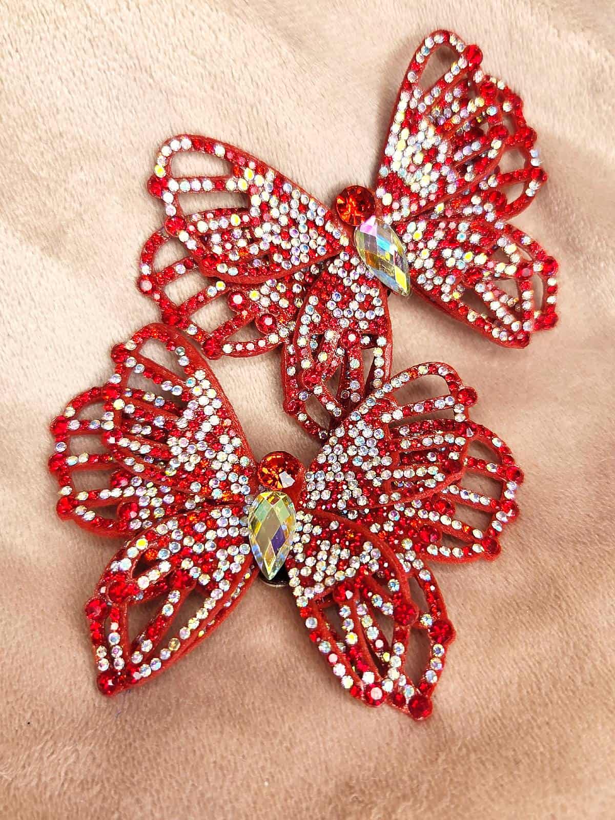 skoclips rød similisommerfugl