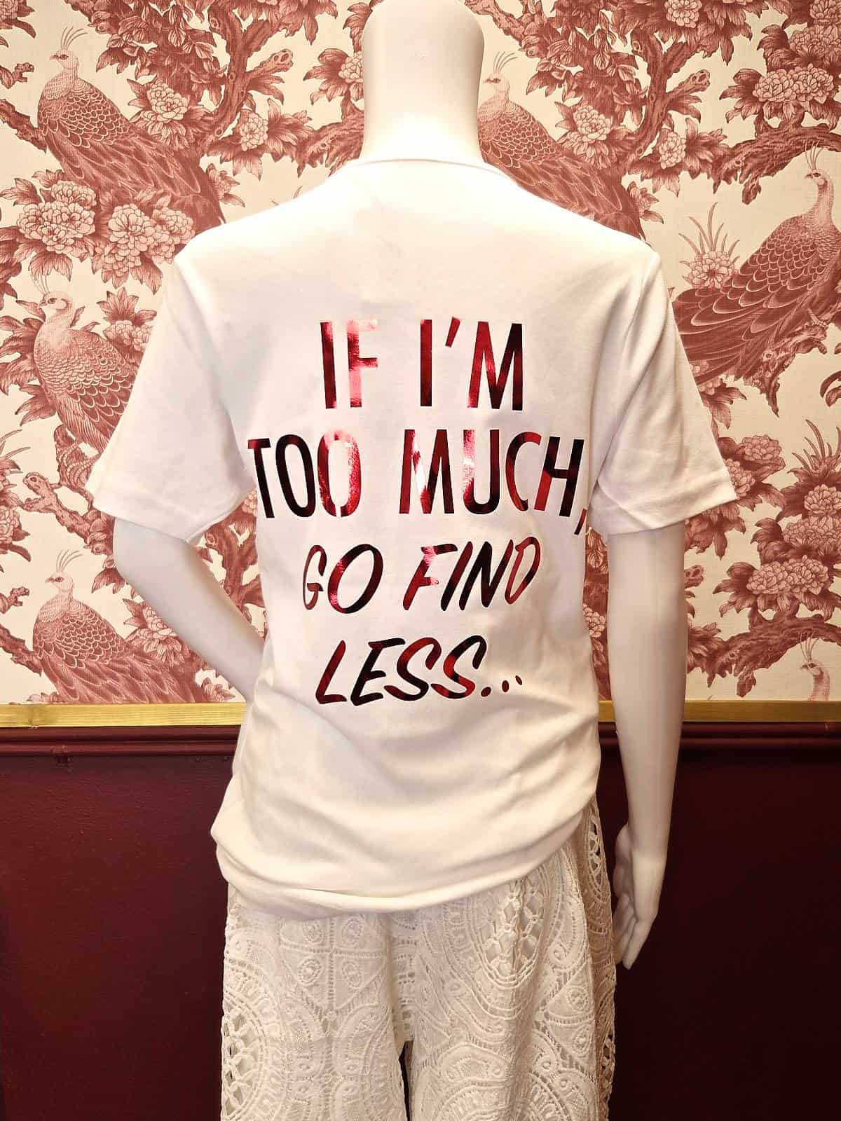 tshirt med citat - løs