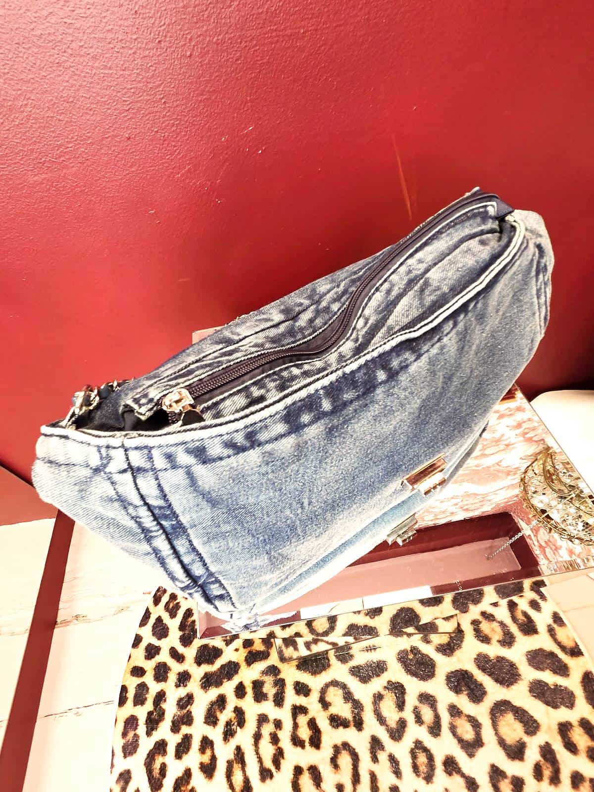 Denimtaske model 1 mørk lukning