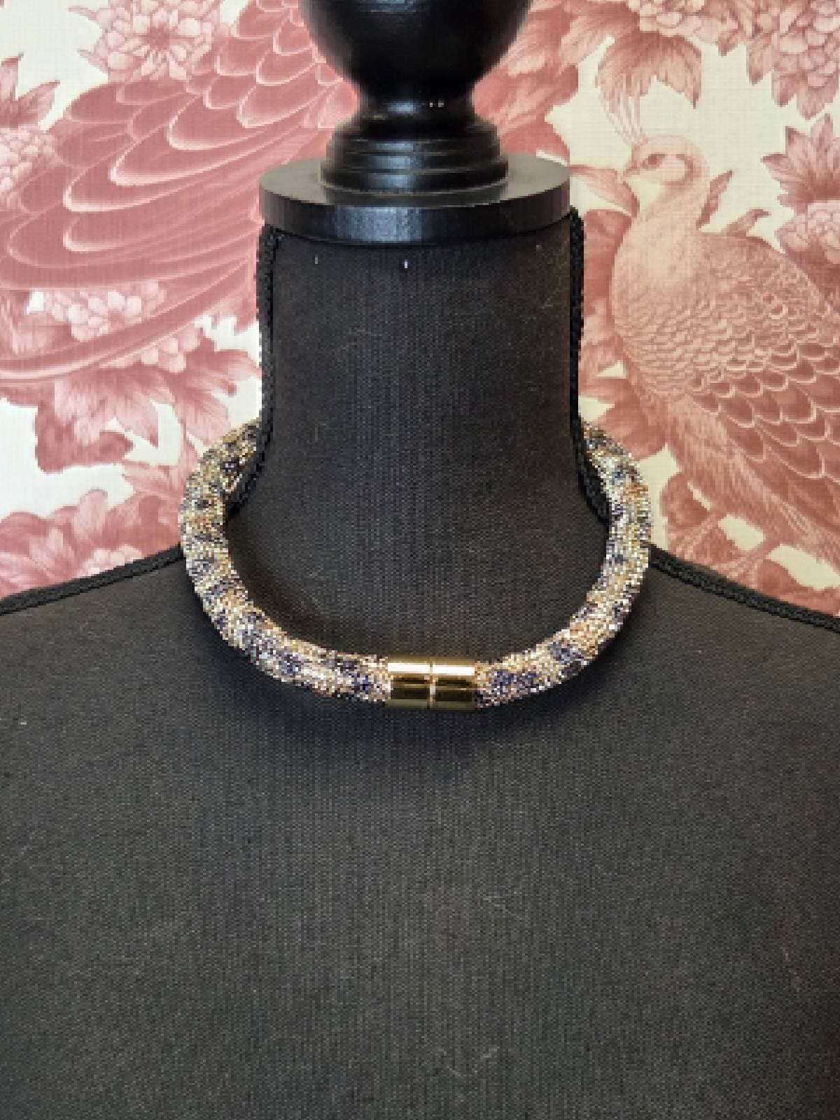 Magnethalskæde leopard