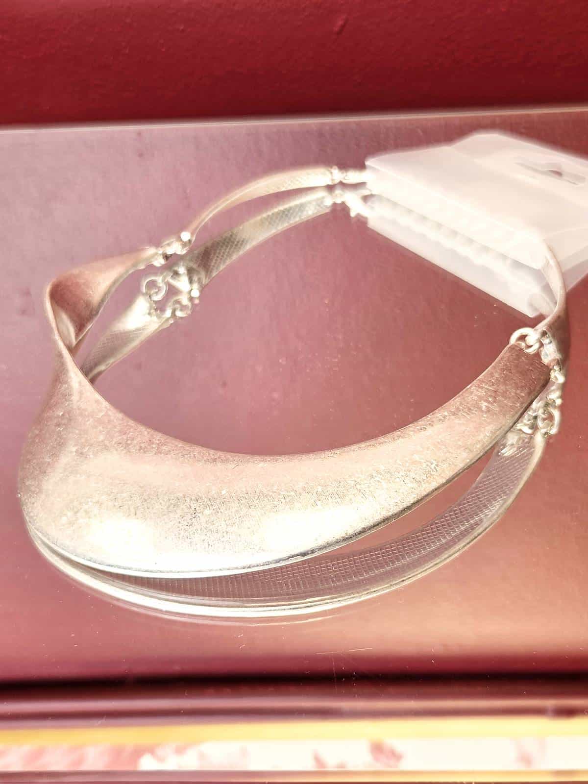 cleopatra halskæde sølv liggende