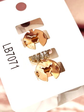 Knappecovers i guld med sølvfinish, perfekt til at tilføje elegance til dine accessories.