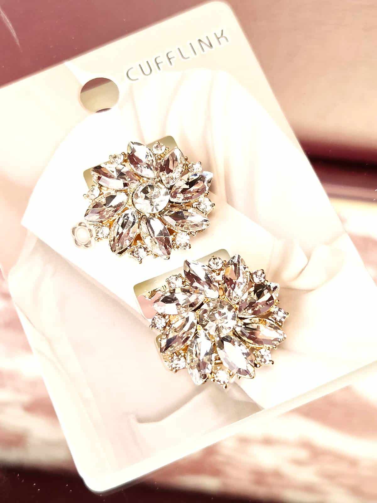 knappecover guld similiblomst stor