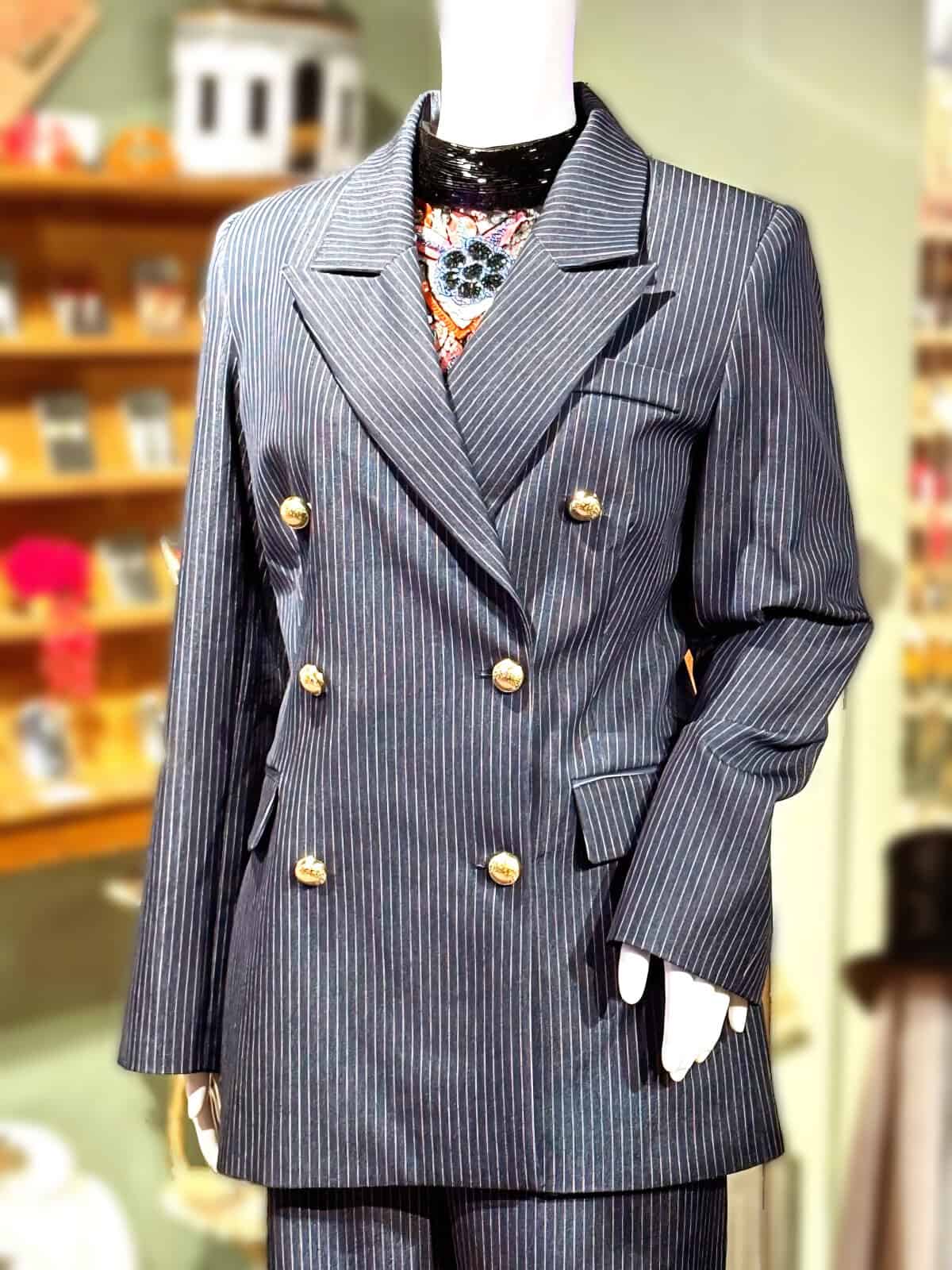 nåletstribet jakkesæt - jakke