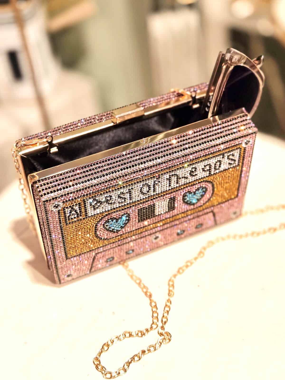 mixtape clutch pink - åben