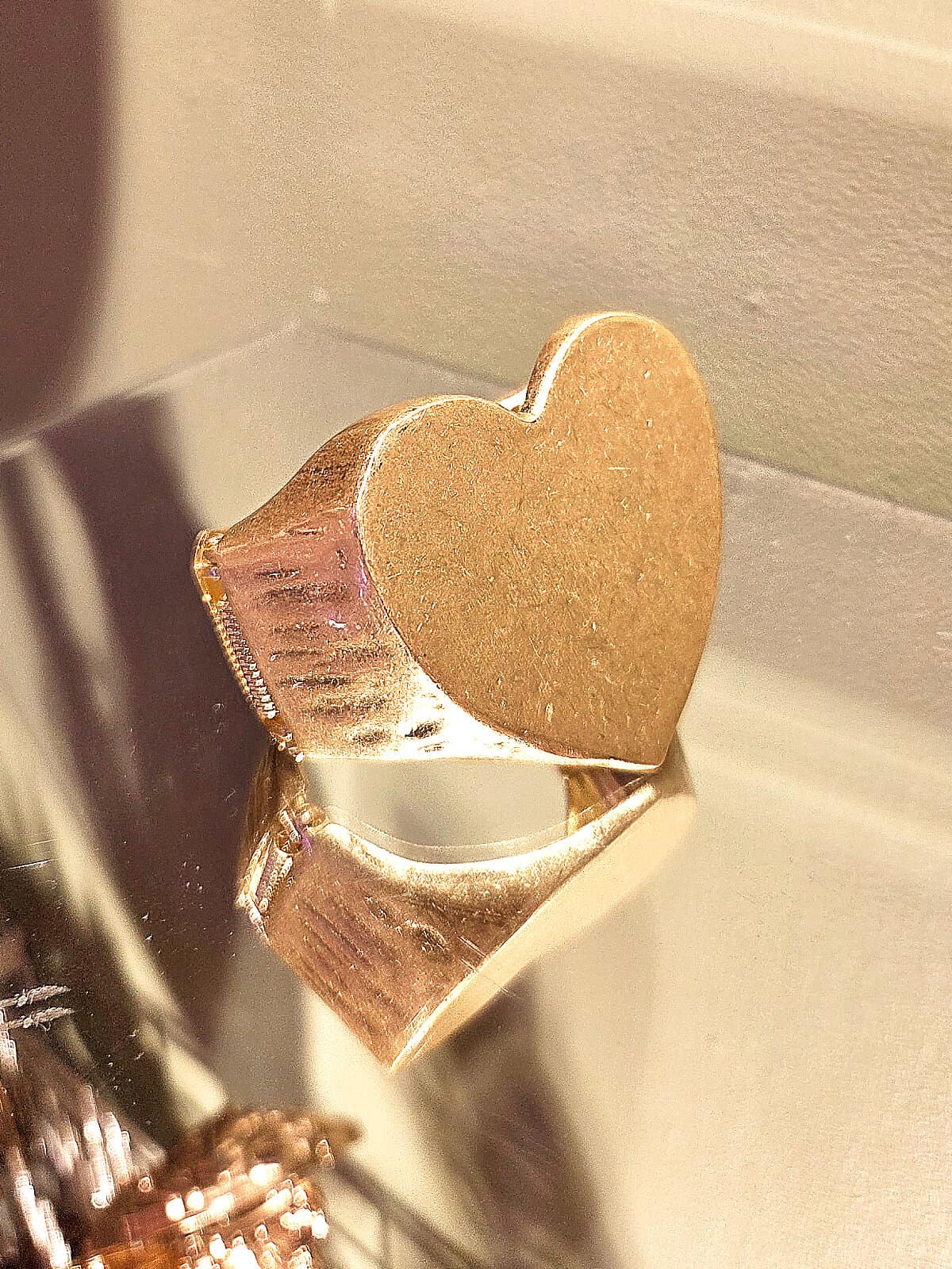 statement armbånd hjerte guld