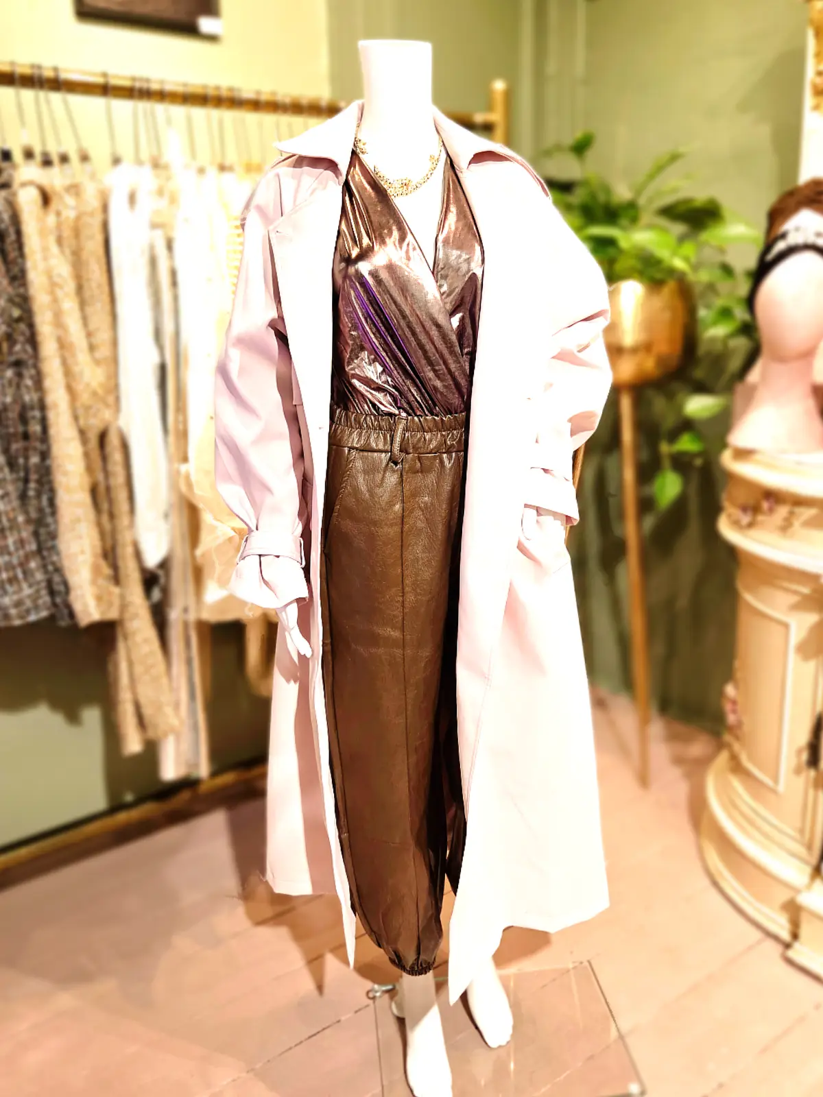 hunkøn jakke lyserød åben