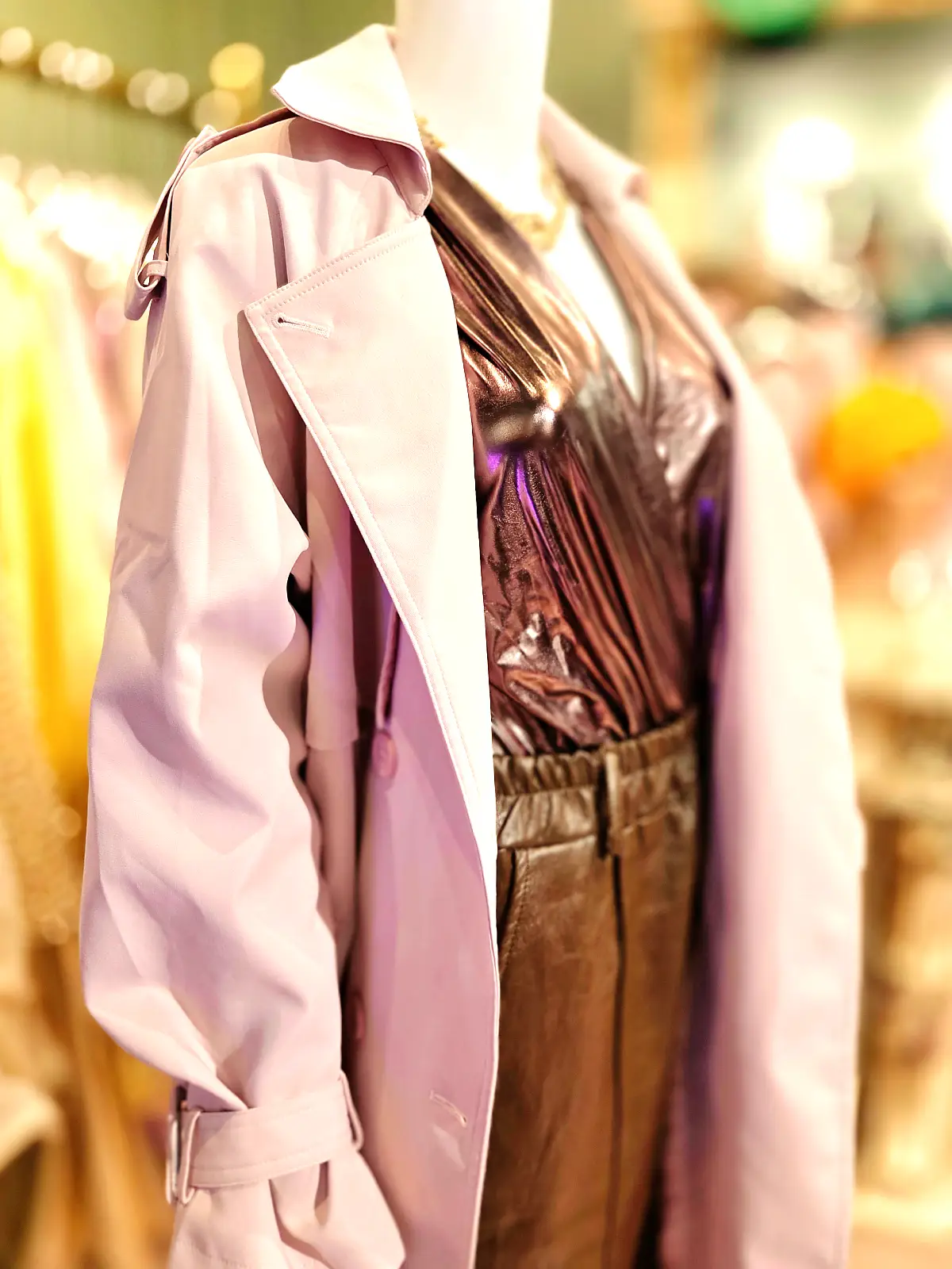 hunkøn jakke lyserød detaljer åben