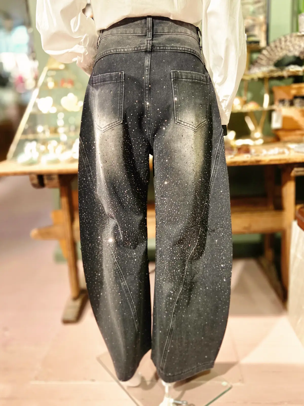 jeans med similisten bagfra