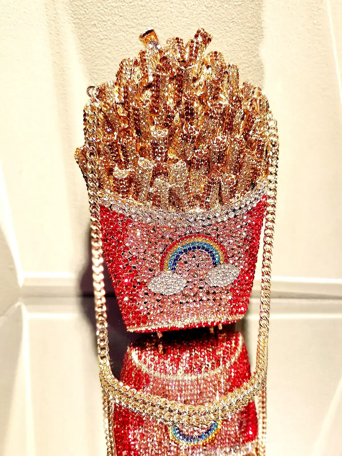 simili clutch pomfritter rød med rem