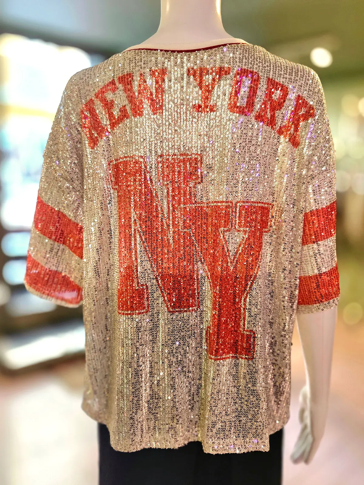 palliet nummer top orange - ryg