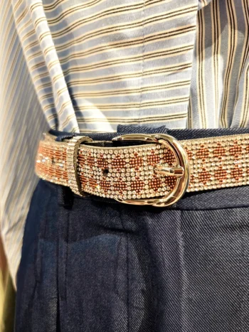 similibælte lyserøde ruder detaljer